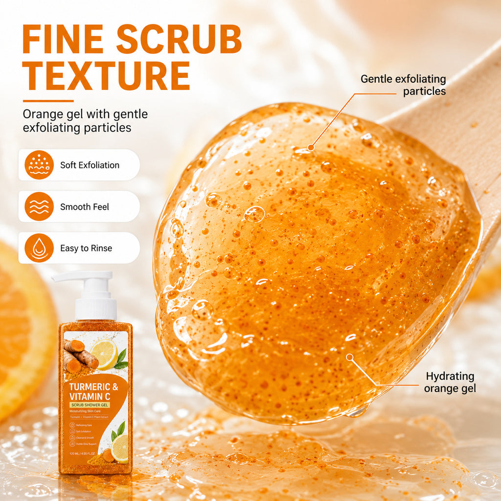 Turmeric Vitamin C Moisturizing Exfoliating Shower Gel