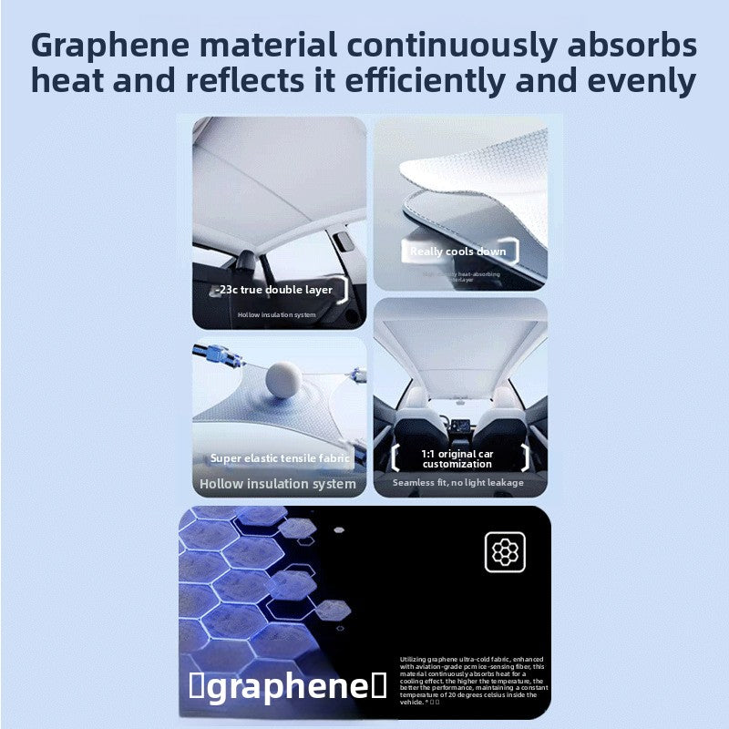 Tesla Sunroof Sunshade Graphene Heat Insulation
