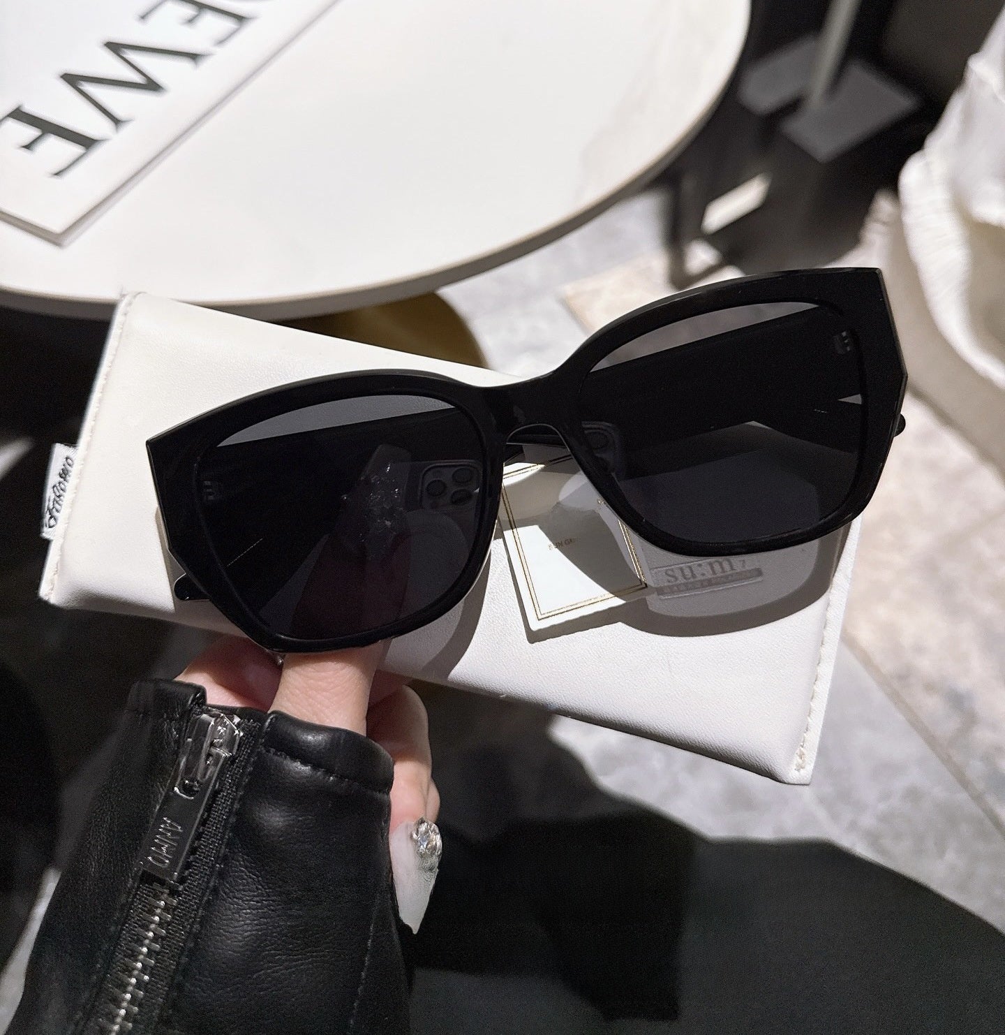 Designer Cat-Eye Polarized Sunglasses