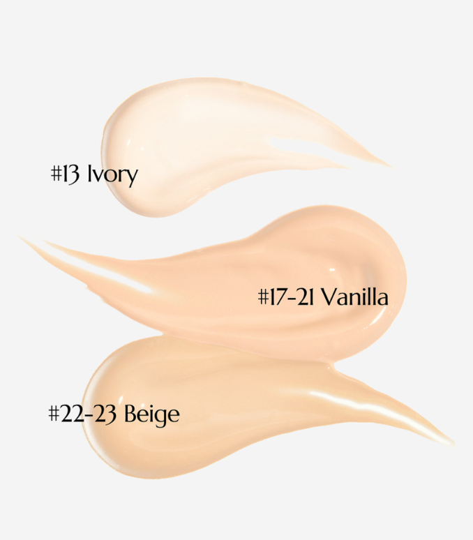 HEVEBLUE Pentaberry Glow Foundation Cushion SPF50+ PA++++ 15g (3colors)