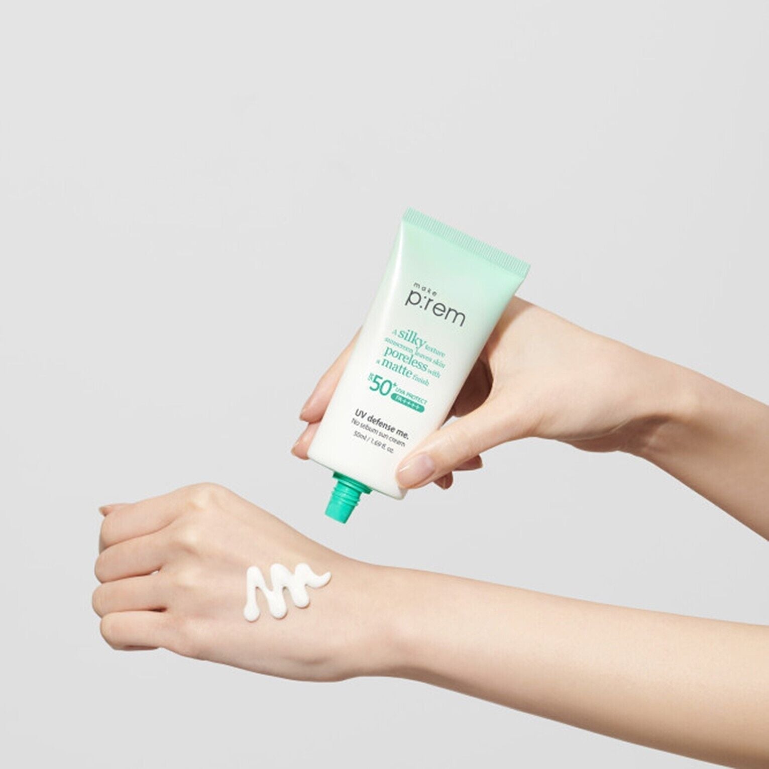 make p:rem UV Defense Me. No Sebum Sun Cream SPF50+ PA++++ 50ml