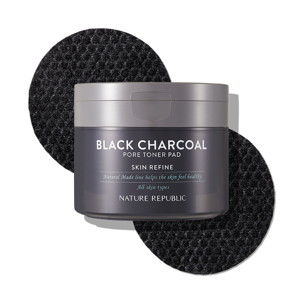 [NATURE REPUBLIC] Black Charcoal Pore Toner Pad 100g/50ea
